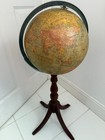 Vintage Rand Mcnally Indexed Terrestrial Art Globe 12   transition  Deco W stand