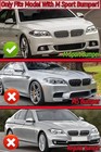 Front Bumper Lip Splitter Spoiler Compatible With Bmw 5 2011-2016 F10 Model