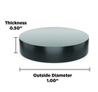 Isolate It  Sorbothane Vibration Isolation Circular Disc Pad 0 5  Thick 1  Di   