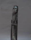 Oceanic Polynesian Papua New Guinea Carved Massim Lime Spatula Openwork  Figure