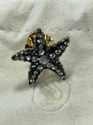 Swarovski Crystal  2025 Scs Starfish Tack Pin 5725025 New In Pouch