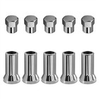 10pcs Tr414ac Tpms Chrome Valve Stem Sleeve Covers And Cap Dress Up Tr414ac10