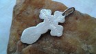 Vintage Or Antique Solid Sterling Silver 3 8g Handmade Orthodox Cross Crucifix