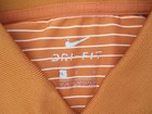 Men Nike Dri Fit Stripe University Of Texas Short Sleeve Shirt Sz L  mt802 