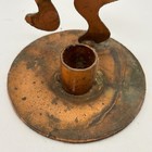 Copper Metal Art Candle Holder Abstract Figure Sculpture Home Decor