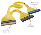 24 Inch Ide 40-pin 80-wire Ultra Ata 133 Two-drives Round Internal Cable  Yellow