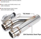 Universal 2 5 Inch Stainless Steel Exhaust Pipe Kit