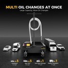 15 Gal Electric Oil Drain Pan 110v High-flow Pump 200w Motor Heavy-duty