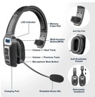 Pro Trucker Bluetooth 5 2 Wireless Headset With Noise Cancelling Mic   Phone  pc