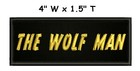 The Wolf Man Horror Movie Patch Embroidered Iron-on Applique Halloween Costume