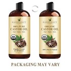 Premium Organic Castor Oil 100  Pure And Hexane-free Cold-pressed Beauty 16 Fl 