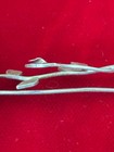 Vtg Silver Tone Curvy Vine Leaves Purple Stone Hair Bobby Pin 2 15 