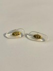 16 Mm Plug-in Nose Pads For Ray Ban Eyeglasses Gold silver Color Aluminum Core 