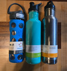 Klean Kanteen Classic Water Bottle 20   27 Oz Blue teal Lifefactory Glass 16 Lot