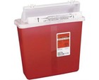 Sharps Container 5 Qt Red Sharpstar In-room Mailbox counterbalance Lid 8507sa 