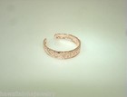 5 5mm Rose Gold Plated 925 Ster Silver Hawaiian Aloha Heritage Scrolls Toe Ring