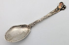 Antique Wallace Sterling Galveston Texas Souvenir Spoon Shell Narragansett Style