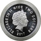 2017 Niue Athenian Owl 1 Oz 999 Fine Silver  2 Coin Stackable Bu