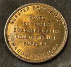Vtg     hencoop Sports    Poultry Image Trade Token ca  Early 1900   s-mason City iowa