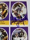1972 Sunoco Football Stamps Minnesota Vikings Uncut Sheet Set Waly Hilgenberg  