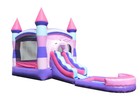 Commercial Inflatable Bounce House Water Slide Deluxe Pink Combo W Pool Blower