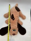 Tonka 18  Pound Puppies Tan Dog Dark Brown Spots 1985 Large Laying Lay Plush
