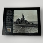 Rare  Original Wwii Uss New Jersey Bb-62 Main Wood Deck Fragment Us Navy Display