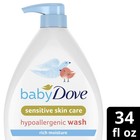 Baby Dove Sensitive Skincare Body Wash  Rich Moisture  Hypoallergenic  34oz