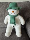 Vtg Eden Raymond Briggs The Snowman Plush Stuffed Animal Green Hat Large 16 