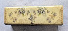 Antique Victorian Beautiful Celluloid Gloves Dresser Box W florals  Embossing