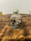 Vintage Snuff Bottle Japanese Reverse Painted Perfume Snuff Bottle Cats