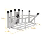 Heavy Duty Fishing Rod Rack Rod Holder 2  Receiver Hitch Mount W notch Caps