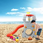 5-in-1 Toddler Climber Slide Playset With Basketball Hoop   Telescope
