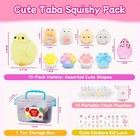 10 Pack Taba Squishy Toys Set With   Cute Sticers  Kawaii Squishies Toys Part   