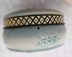 Vintage Daher Decorated Ware Tin Trinket Box Made In England  Floral Design 