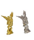 Set Of 2 St  Michael San Miguel Arcangel Statue Saint Archangel Michael 3 Inches