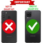 For Samsung Galaxy A12 Case Phone Cover Ring Kickstand  tempered Glass Protector