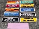 Lot Of 10 Vintage 1980 s Humorous Adult Funny Unused Old Bumper Stickers 9 x3 