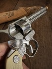 1960   s Toy Western Cap Gun And Genuine Leatherholster Set Nichols Stallion 38 