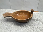 Vintage Mcm Carved Wooden Duck Bird Bowl Trinket Dish Yugoslavia