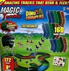 Magic Tracks Dino Chompers 172pc Speedway 8ft Glow In The Dark Track Set New