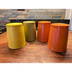 Vintage Tupperware Tumblers  4  Harvest Colors Orange Yellow Green 1251