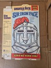 Rare Quaker Oats King Vitaman Empty Cereal Box W  Free Iron Mask 1989