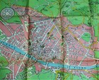 Florence Italy Tourists City Street   Regional Maps Vintage Travel 1950s 1960s