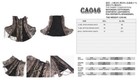 Devil Fashion Women Brown Gothic Steampunk Distressed Asymmetrical Collar Shawl