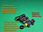Afx G  G-plus Aurora 16 Piece Silicone Tires Medium Profile Fronts Ho Slot Car 