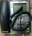 Lot Of 25 Nortel Black 12ft Handset Cord 1100 1200 Series Ip Phone 1120e 1140e
