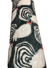 Frances Valentine Annie Selke Rug Black Cream Cockadoodledoo Roosters 2x3    Nwt