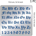 Matte Metal Letters Stencils  Gothic A To Z Alphabet   Number Stencil Template