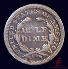 1858 Liberty Seated Half Dime